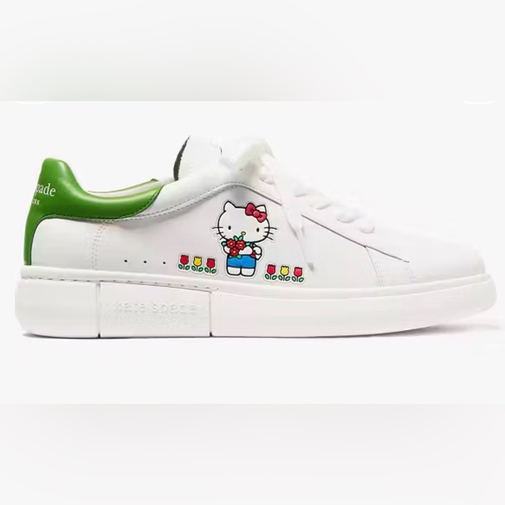 Hello Kitty X Kate Spade New York Leather Sneaker - Sz 9 - NWOT